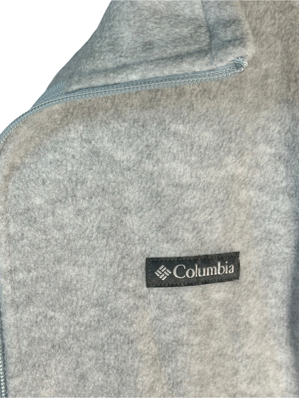 NWT Columbia Women's Heather Light Gray Full-Zip Teddy Fleece Jacket 3X - Picture 3 of 12